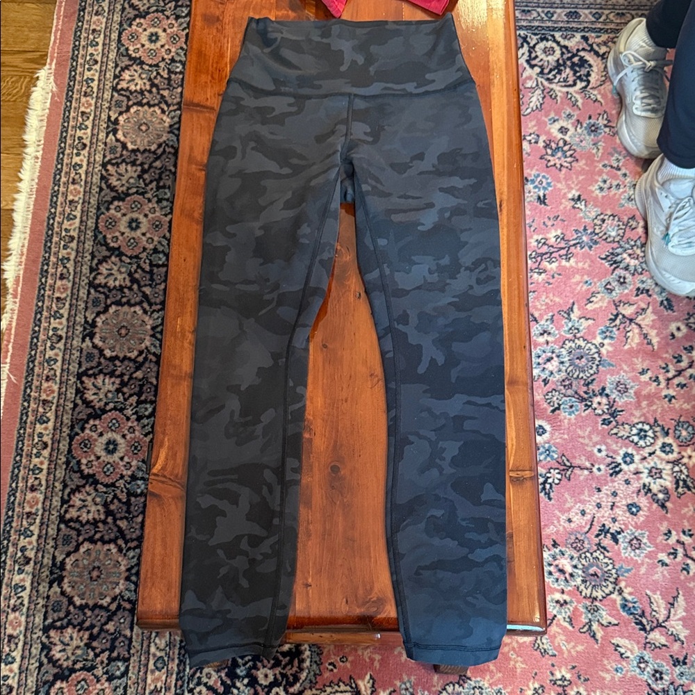 lululemon athletica Black/Camo High-Rise Leggings